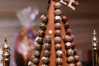 Ice Wine truffle tower with the word Cuvee at the top